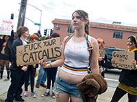 Demonstration in Santa Cruz Against Sexual Assault, For Victims’ Rights