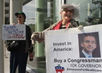 CODEPINK Glitterbombs GOP Candidate Pawlenty at AHIP Conferenc