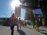 Occupy Santa Cruz Holds Demonstration in Support of the General Strike in Oakland