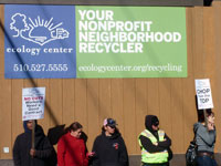 IWW members organizing for a contract fight with Berkeley's Ecology Center