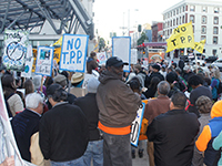 Hundreds March and Rally Against Trans-Pacific Partnership