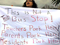 Triple Tech Bus Blockade in San Francisco