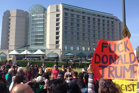 Anti-Trump Protesters Shut Down Roads to Republican Convention