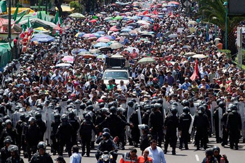 Teachers On Strike Throughout Mexico