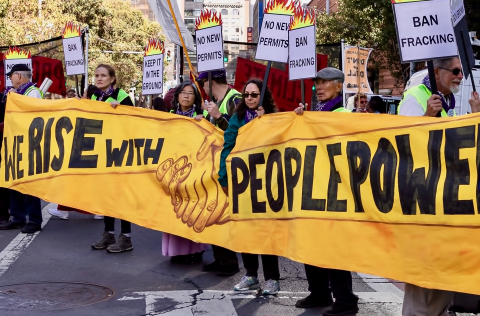 Protesters March on Climate Summit, Disrupt Meeting During Week of Action