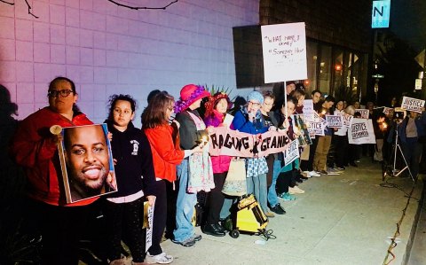 Protesters Demonstrate Against San Mateo Co. DA Decision to Not Prosecute for Taser Death