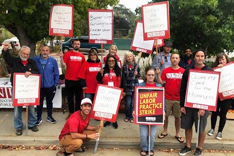 Union Members Strike at Janus of Santa Cruz