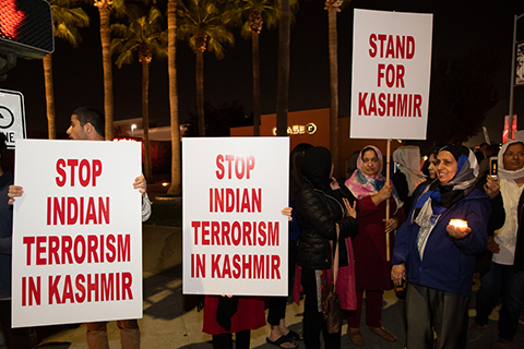 Vigil for Kashmir in Fresno