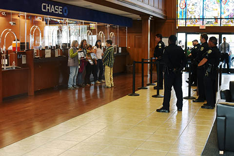 Extinction Rebellion Action Closes Chase Bank