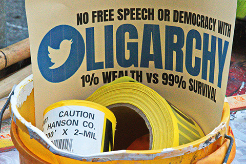 No Free Speech or Democracy with Oligarchy