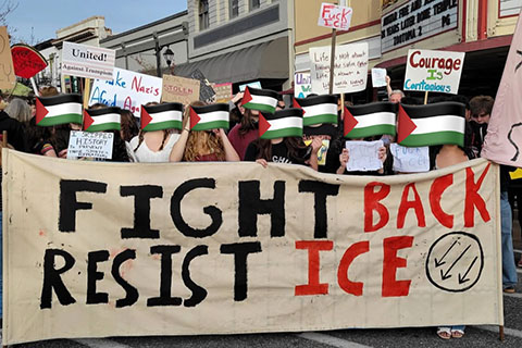 Students Across Nevada County Walkout to Resist Fascism